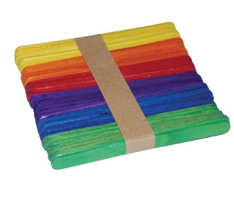 Ξυλάκια αριθμητικής χρωματιστά 50τεμ. 11,4x1εκ.