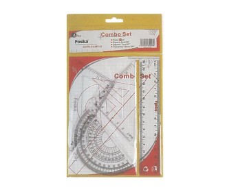 Σετ χάρακες διάφανοι πλαστικοί