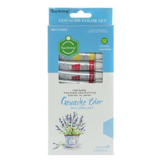 Gouache τέμπερα 12τεμαχίων 12ml Gouache τέμπερα 12τεμαχίων 12ml