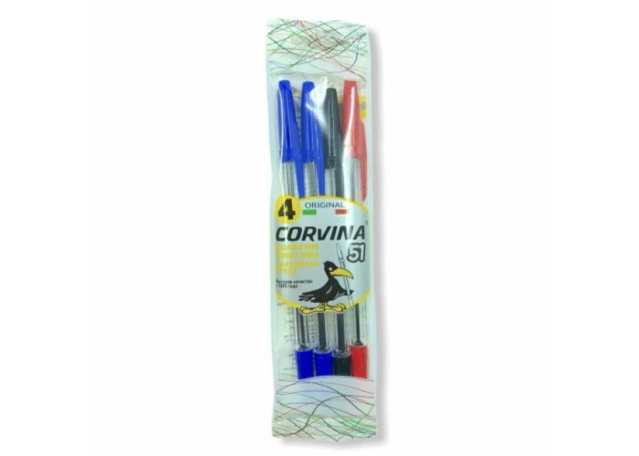 Carioca Corniva 51 σετ 4 στυλό διαρκείας Carioca Corniva 51 σετ 4 στυλό διαρκείας