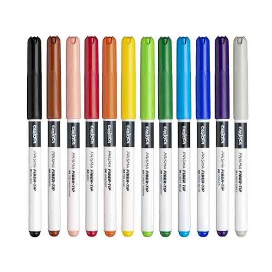 Carioca Plus Prisma Fiber-tip μαρκαδόροι 12 χρωμάτων Carioca Plus Prisma Fiber-tip μαρκαδόροι 12 χρωμάτων