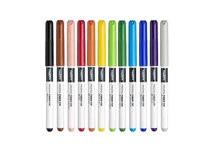 Carioca Plus Prisma Fiber-tip μαρκαδόροι 12 χρωμάτων Carioca Plus Prisma Fiber-tip μαρκαδόροι 12 χρωμάτων