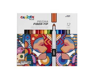 Carioca Plus Prisma Fiber-tip μαρκαδόροι 12 χρωμάτων Carioca Plus Prisma Fiber-tip μαρκαδόροι 12 χρωμάτων