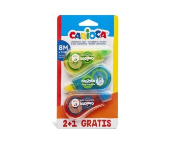Carioca διορθωτική ταινία 8μ. σε blister 2+1 Carioca διορθωτική ταινία 8μ. σε blister 2+1