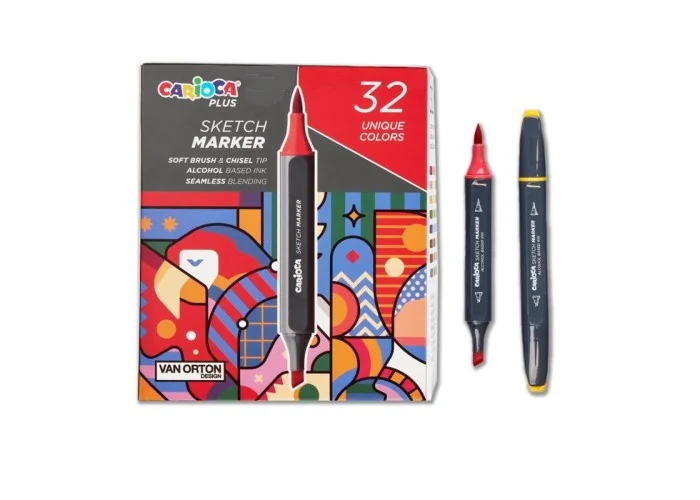 CARIOCA Plus Sketch Marker Hard Box 32 ΤΜΧ