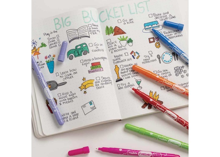 Carioca μαρκαδόροι fineliner Study σετ 5 τεμ.