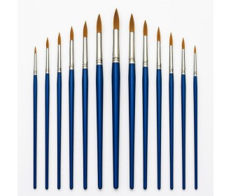 Πινέλα ζωγραφικής κοντή λαβή σετ 12 τεμαχίων