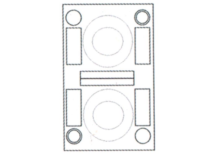Ετικέτες αυτοκόλλητες 119mm 2/φ 100φ Α4 Ετικέτες αυτοκόλλητες 119mm 2/φ 100φ Α4