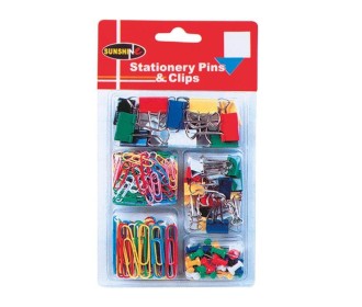 Σετ συνδετήρες-πιάστρες-πινέζες σε blister Σετ συνδετήρες-πιάστρες-πινέζες σε blister