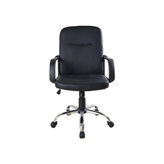 Καρέκλα γραφείου τροχήλατη Nextdeco ASSOS μαύρη Υ96-86x50x60εκ Καρέκλα γραφείου τροχήλατη Nextdeco ASSOS μαύρη Υ96-86x50x60εκ