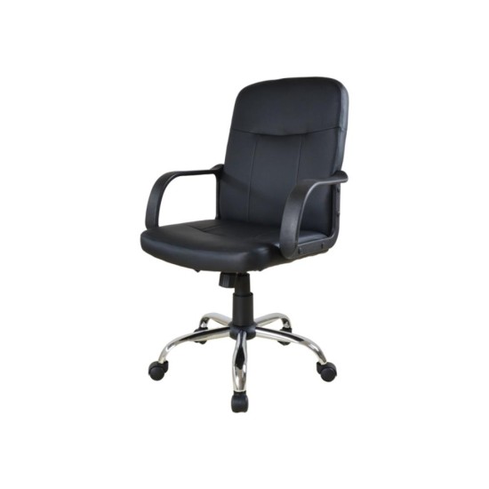 Καρέκλα γραφείου τροχήλατη Nextdeco ASSOS μαύρη Υ96-86x50x60εκ Καρέκλα γραφείου τροχήλατη Nextdeco ASSOS μαύρη Υ96-86x50x60εκ