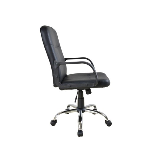 Καρέκλα γραφείου τροχήλατη Nextdeco ASSOS μαύρη Υ96-86x50x60εκ Καρέκλα γραφείου τροχήλατη Nextdeco ASSOS μαύρη Υ96-86x50x60εκ