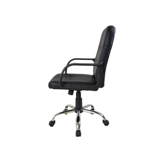 Καρέκλα γραφείου τροχήλατη Nextdeco ASSOS μαύρη Υ96-86x50x60εκ Καρέκλα γραφείου τροχήλατη Nextdeco ASSOS μαύρη Υ96-86x50x60εκ