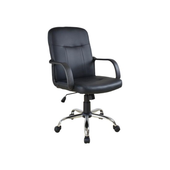 Καρέκλα γραφείου τροχήλατη Nextdeco ASSOS μαύρη Υ96-86x50x60εκ Καρέκλα γραφείου τροχήλατη Nextdeco ASSOS μαύρη Υ96-86x50x60εκ
