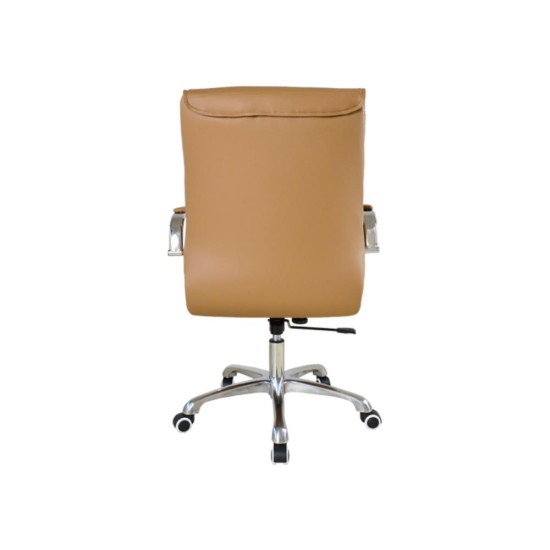 Καρέκλα γραφείου διευθυντική τροχήλατη Nextdeco Beluga camel Υ114-106x50x76εκ Καρέκλα γραφείου διευθυντική τροχήλατη Nextdeco Beluga camel Υ114-106x50x76εκ