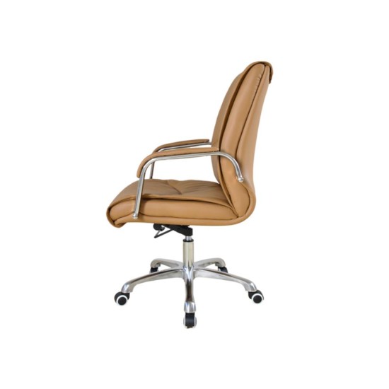 Καρέκλα γραφείου διευθυντική τροχήλατη Nextdeco Beluga camel Υ114-106x50x76εκ Καρέκλα γραφείου διευθυντική τροχήλατη Nextdeco Beluga camel Υ114-106x50x76εκ
