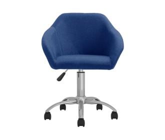 Καρέκλα γραφείου υφασμάτινη Nextdeco Jasper μπλε - πετρόλΥ88-78x54x54 εκ