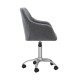 Καρέκλα γραφείου υφασμάτινη Nextdeco Jasper γκρι Υ88-78x54x54 εκ