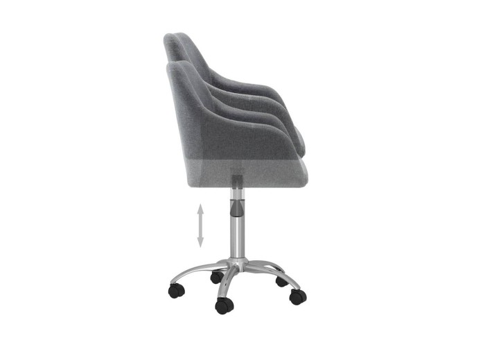 Καρέκλα γραφείου υφασμάτινη Nextdeco Jasper γκρι Υ88-78x54x54 εκ Καρέκλα γραφείου υφασμάτινη Nextdeco Jasper γκρι Υ88-78x54x54 εκ