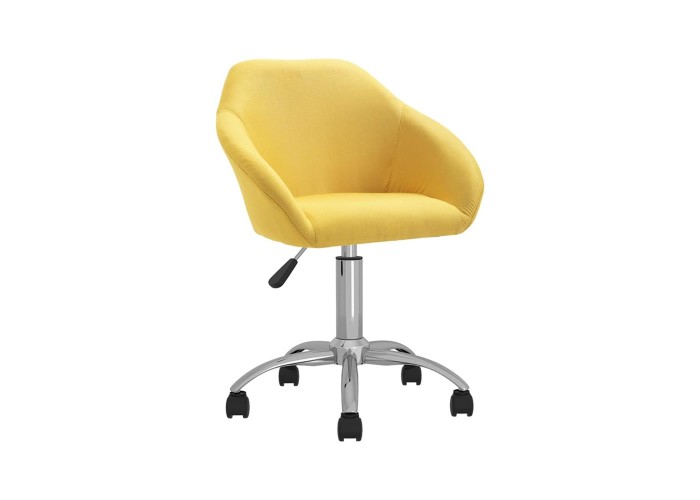 Καρέκλα γραφείου υφασμάτινη Nextdeco Jasper κίτρινη Υ88-78x54x54 εκ Καρέκλα γραφείου υφασμάτινη Nextdeco Jasper κίτρινη Υ88-78x54x54 εκ
