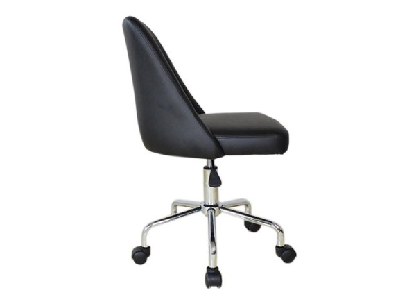 Καρέκλα γραφείου τροχήλατη Nextdeco μαύρη 55x44x80-88εκ. Καρέκλα γραφείου τροχήλατη Nextdeco μαύρη 55x44x80-88εκ.