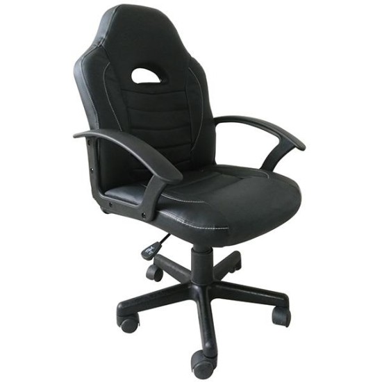 Καρέκλα gaming τροχήλατη Nexrdeco μαύρη Y96x63x64εκ. Καρέκλα gaming τροχήλατη Nexrdeco μαύρη Y96x63x64εκ.