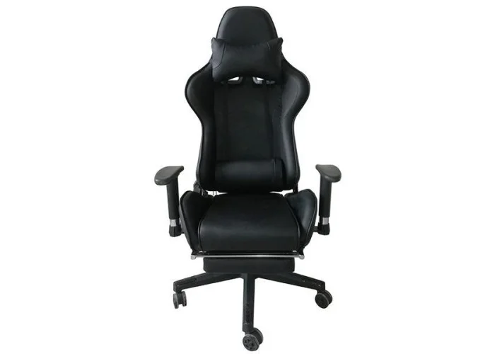 Καρέκλα gaming τροχήλατη Nextdeco μαύρη Υ124x52x47,5εκ