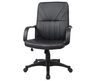 Καρέκλα διευθυντική τροχήλατη Nextdeco μαύρη 113χ51x52εκ.