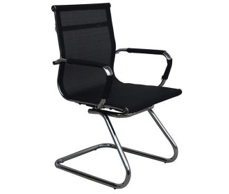 Καρέκλα επισκέπτη Nextdeco μαύρη 54x64x94εκ.