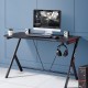 Γραφείο μεταλλικό gaming Nextdeco μαύρο κόκκινο Υ75x120x60εκ. Γραφείο μεταλλικό gaming Nextdeco μαύρο κόκκινο Υ75x120x60εκ.