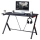 Γραφείο μεταλλικό gaming Nextdeco μαύρο κόκκινο Υ75x120x60εκ. Γραφείο μεταλλικό gaming Nextdeco μαύρο κόκκινο Υ75x120x60εκ.