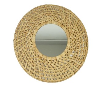 Καθρέφτης στρογγυλός BOHO  Ø90εκ. με μεταλλικό πλαίσιο, από rattan επενδεδυμένος με φυσικές θαλάσσιες ίνες. Καθρέφτης στρογγυλός BOHO  Ø90εκ. με μεταλλικό πλαίσιο, από rattan επενδεδυμένος με φυσικές θαλάσσιες ίνες.