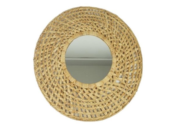 Καθρέφτης στρογγυλός BOHO Ø90εκ. με μεταλλικό πλαίσιο, από rattan επενδεδυμένος με φυσικές θαλάσσιες ίνες. Καθρέφτης στρογγυλός BOHO Ø90εκ. με μεταλλικό πλαίσιο, από rattan επενδεδυμένος με φυσικές θαλάσσιες ίνες.