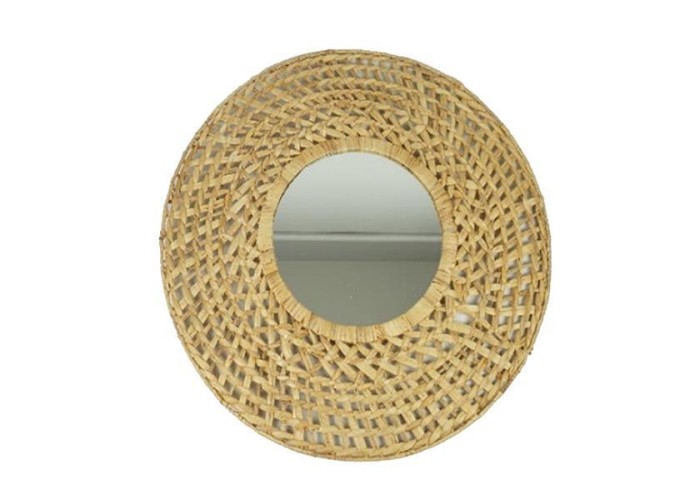 Καθρέφτης στρόγγυλος BOHO Ø50εκ. με μεταλλικό πλαίσιο, από rattan επενδεδυμένος με φυσικές θαλάσσιες ίνες. Καθρέφτης στρόγγυλος BOHO Ø50εκ. με μεταλλικό πλαίσιο, από rattan επενδεδυμένος με φυσικές θαλάσσιες ίνες.