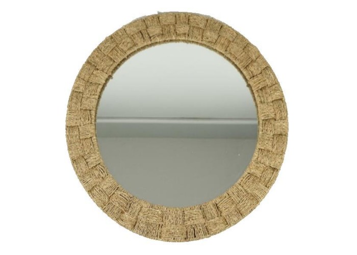 Καθρέφτης BOHO στρογγυλός Ø75εκ. με μεταλλικό πλαίσιο, από rattan επενδεδυμένος με φυσικές θαλάσσιες ίνες. Καθρέφτης BOHO στρογγυλός Ø75εκ. με μεταλλικό πλαίσιο, από rattan επενδεδυμένος με φυσικές θαλάσσιες ίνες.