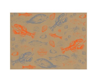 Next σουπλά εστιατορίου κραφτ Sea food 250τεμ. 70γρ. 42x30εκ.