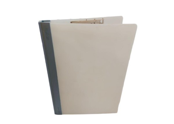 Ντοσιέ με πιάστρα PP ασημί Y31,5x24x1,5εκ. Ντοσιέ με πιάστρα PP ασημί Y31,5x24x1,5εκ.