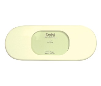 Κορνίζα ξύλινη οβάλ λευκή για φωτό 10x15εκ. Κορνίζα ξύλινη οβάλ λευκή για φωτό 10x15εκ.