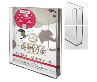 Σταντ ακρυλικό τοίχου για έντυπα Α5 161x40x165χιλ.