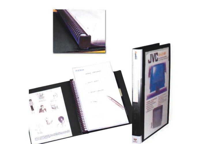 Comix σούπλ 20 φύλλων σπιράλ PP μαύρο A4 Υ31,5x26x3εκ. Comix σούπλ 20 φύλλων σπιράλ PP μαύρο A4 Υ31,5x26x3εκ.