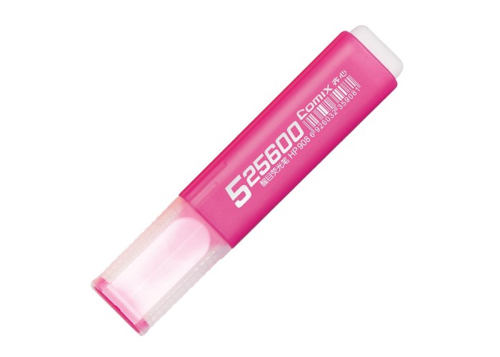 Comix μαρκαδόρος υπογράμμισης φωσφορούχος ροζ Comix μαρκαδόρος υπογράμμισης φωσφορούχος ροζ