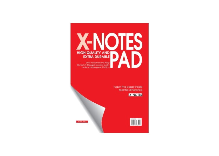 Next x-notes μπλοκ λευκό 21x29εκ. 50φυλ.