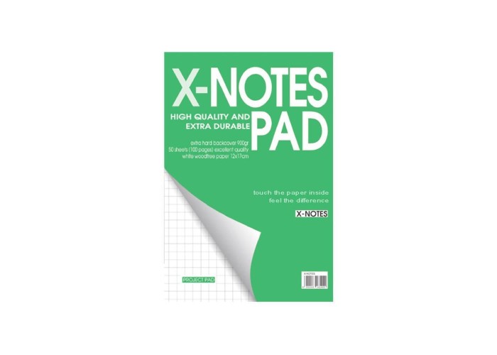 Next x-notes μπλοκ καρέ 21x29εκ. 50φυλ.