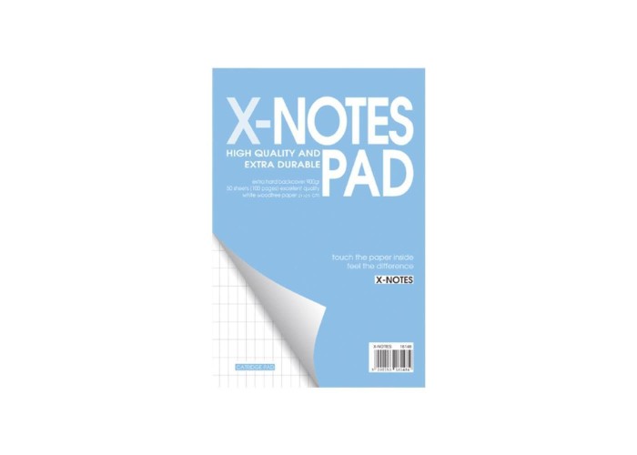 Next x-notes μπλοκ κατριγέ 21x29εκ. 50φυλ.