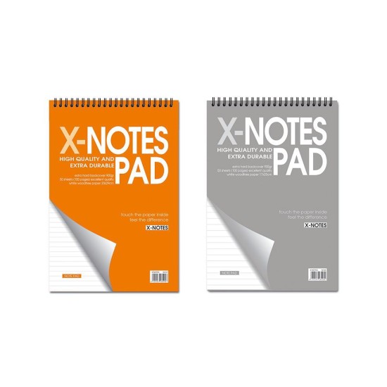 Next x-notes μπλοκ σπιράλ ριγέ 12x17εκ. 50φυλ. Next x-notes μπλοκ σπιράλ ριγέ 12x17εκ. 50φυλ.