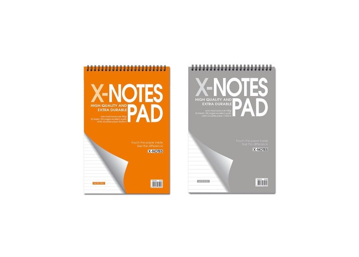 Next x-notes μπλοκ σπιράλ ριγέ 12x17εκ. 50φυλ.