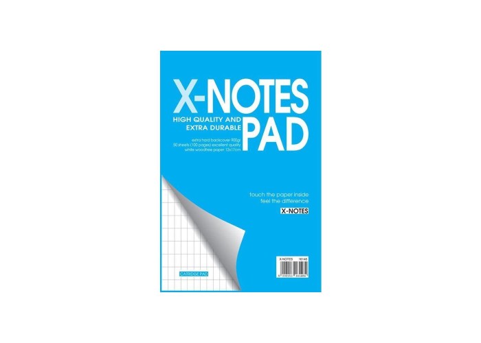 Next x-notes μπλοκ κατριγέ 12x17εκ. 50φυλ.