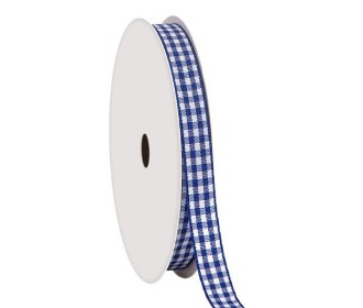 Κορδέλα καρώ με ούγια μπλε 6mm ρολό 45μ. Κορδέλα καρώ με ούγια μπλε 6mm ρολό 45μ.