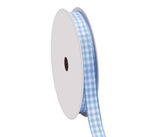 Κορδέλα καρώ με ούγια γαλάζια 6mm ρολό 45μ. Κορδέλα καρώ με ούγια γαλάζια 6mm ρολό 45μ.