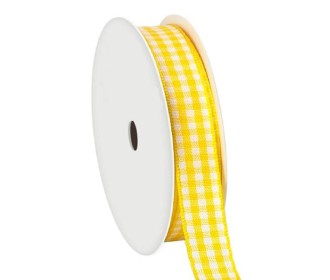 Κορδέλα καρώ με ούγια κίτρινη 25mm ρολό 45μ. Κορδέλα καρώ με ούγια κίτρινη 25mm ρολό 45μ.